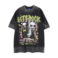 Man Cartoon Print Graphic Casual Unisex Short Sleeve