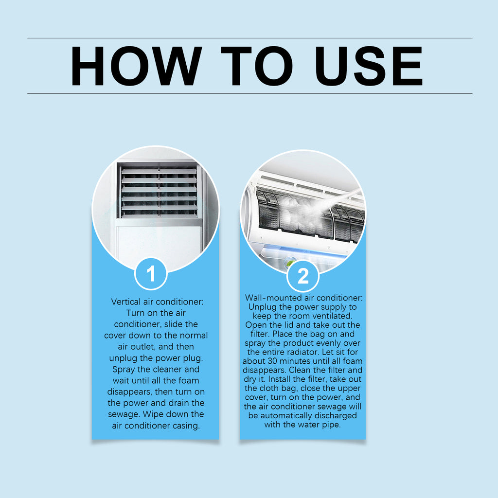 Jakehoe Air Conditioner Detergent Detergent Foam Detergent For Household Air Conditioners