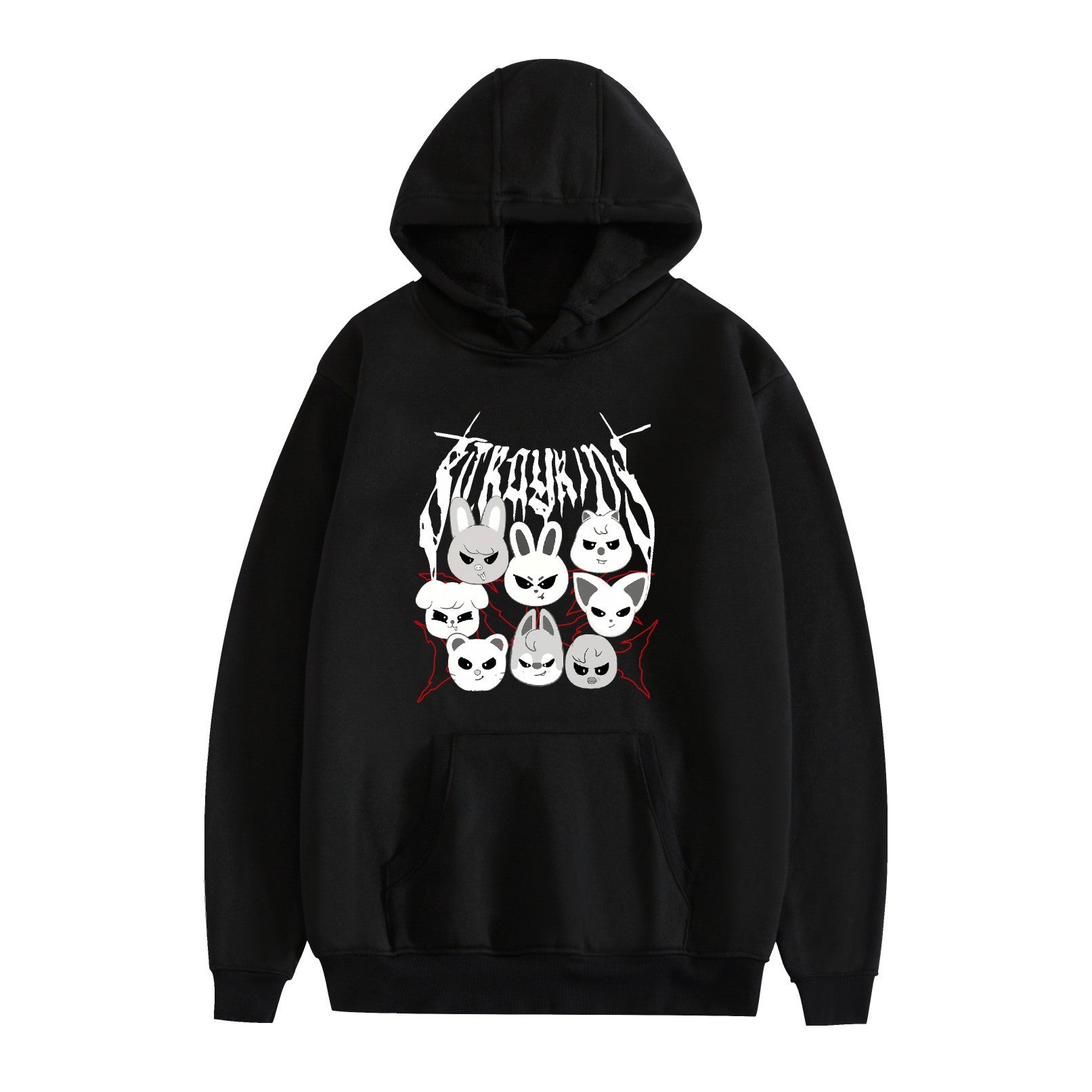 New SKZ Stray Kids PrintedCartoon Graphic Tee