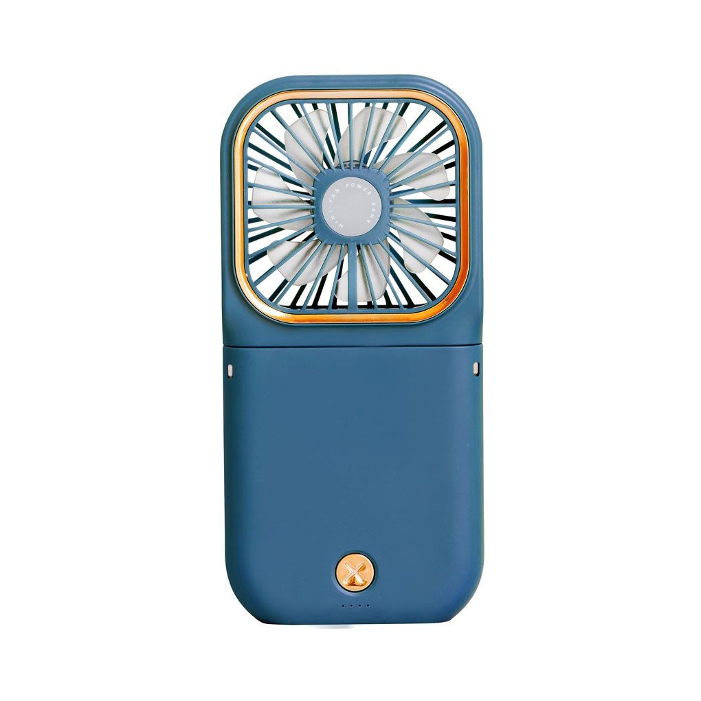 Mini Cooling Fan Foldable Neck Hanging Fan USB Adjustable Rechargeable Air Cooler Phone Holder 3 Gears Summer Cooling Fan