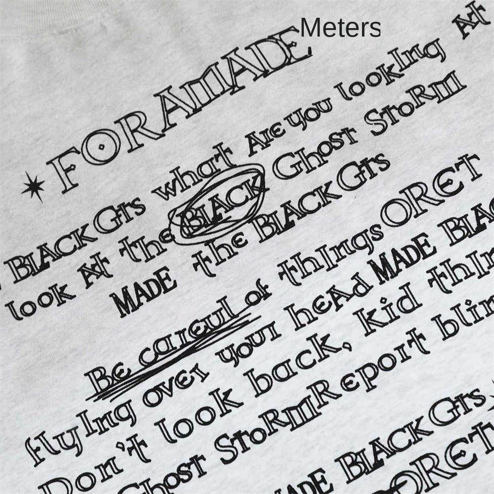 Printed Letter Graphic Short Sleeve T-Shirt Men's Summer INS Trendy European and American Loose Casual Round Neck Three-Quarter Sleeve Tee