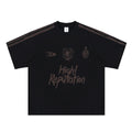 Men's Clothing Fashionable and Unique High-End Sports Top Street Graffiti Short-Sleeve T-Shirt for Men
