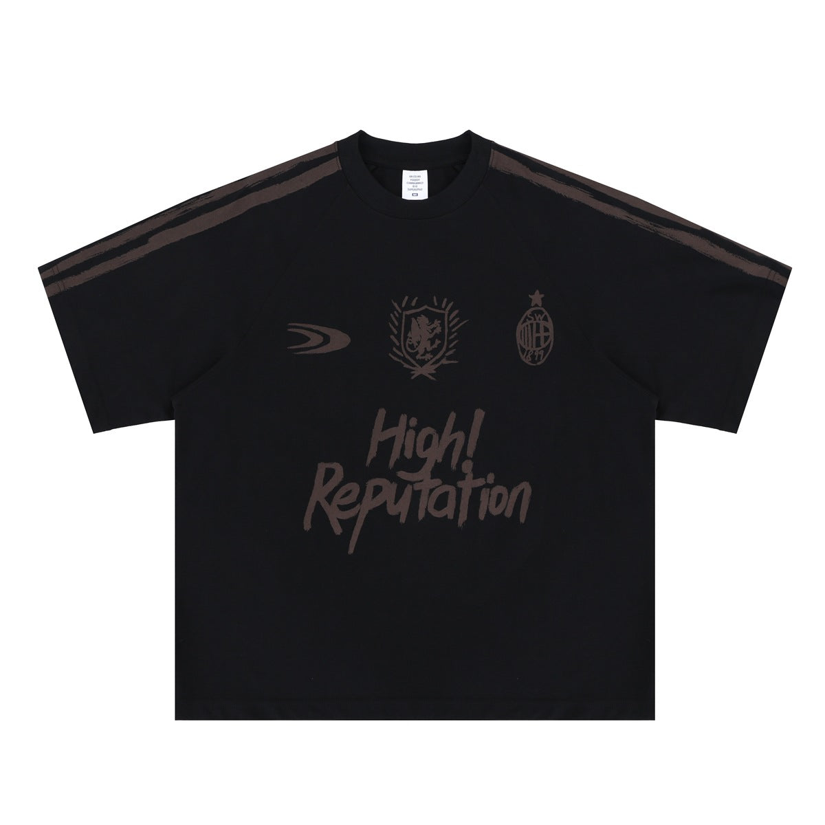 Men's Clothing Fashionable and Unique High-End Sports Top Street Graffiti Short-Sleeve T-Shirt for Men