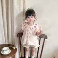 Baby Summer Sleeveless Dress Set for Girls Pure Cotton Home Wear Two-Piece Outfit