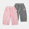 Girls' Mosquito-Resistant Pants Summer Wide-Leg Pants for Baby Girls Lightweight Striped Long Pants