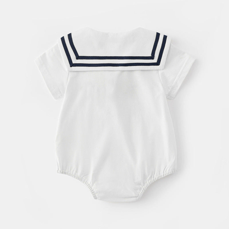 Baby Summer Romper Short Sleeve Onesie for Newborn Boys and Girls Lightweight Cotton Outfit