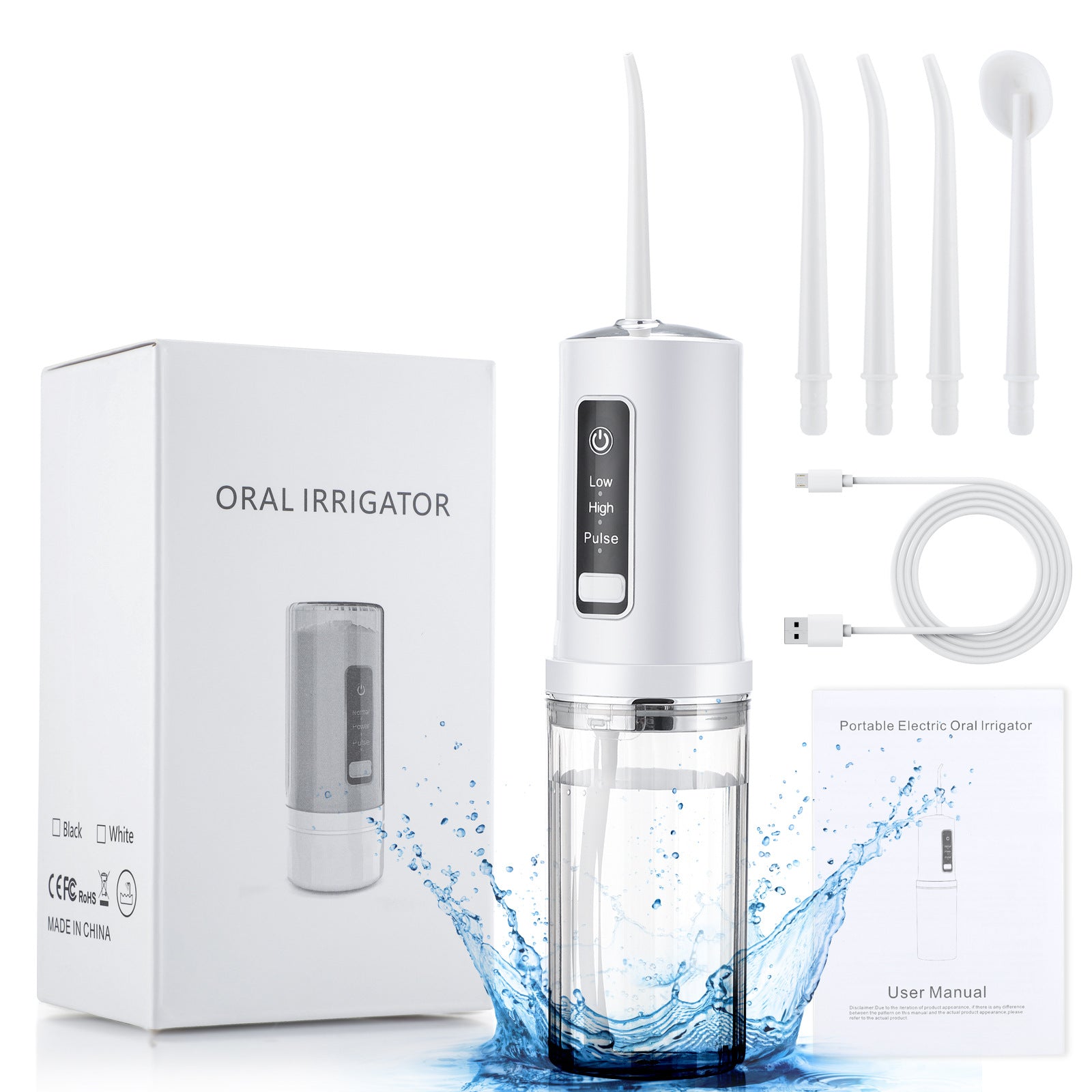 3 Gears Can Be Stored In The Tooth Rinser Household Electric Tooth Cleaner Water Floss Electric Tooth Rinser Tooth Cleaner
