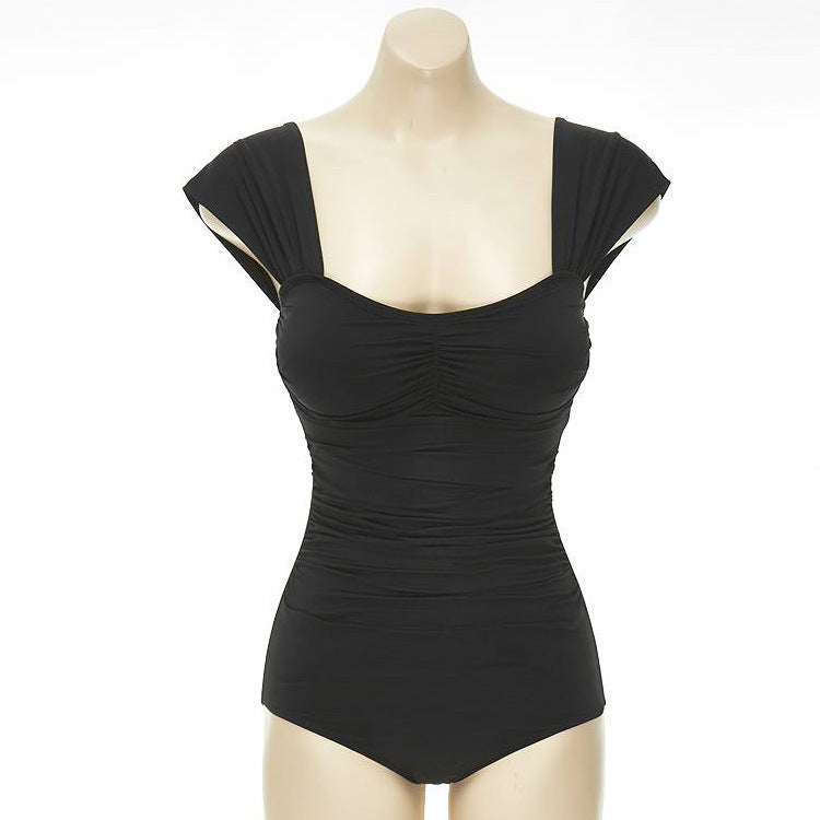 Bikini Swimwear for Women, Push-Up and Slimming One-Piece Swimsuit, Small Bust Enhancement