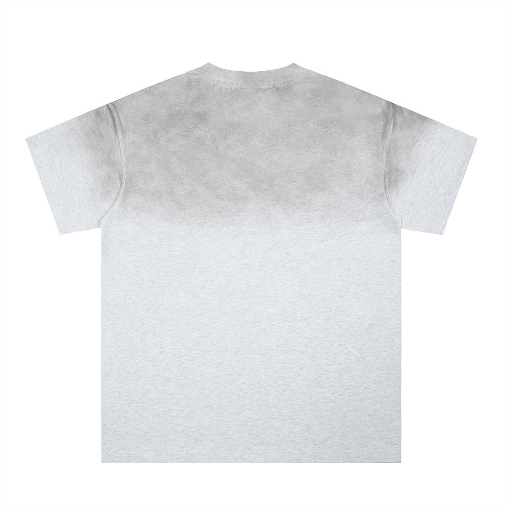 Printed Letter Graphic Short Sleeve T-Shirt Men's Summer INS Trendy European and American Loose Casual Round Neck Three-Quarter Sleeve Tee