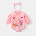 Baby Romper Spring Autumn 0-2 Years Triangle Bodysuit for Girls