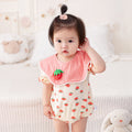 Baby Girl Summer Newborn Onesie Infant 1st Birthday 100-Day Printed Triangular Bodysuit