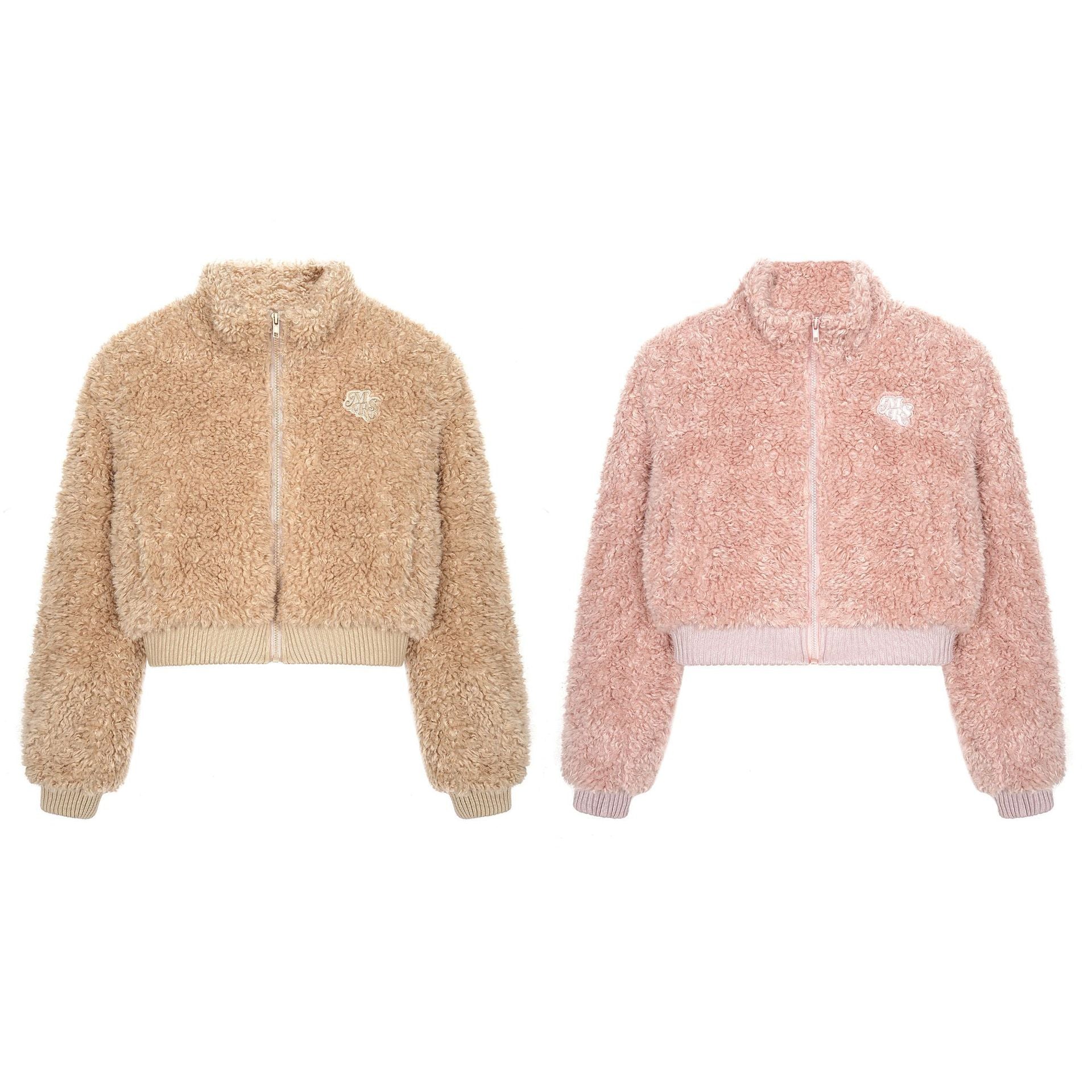 Lamb wool thick short cotton clothing for women