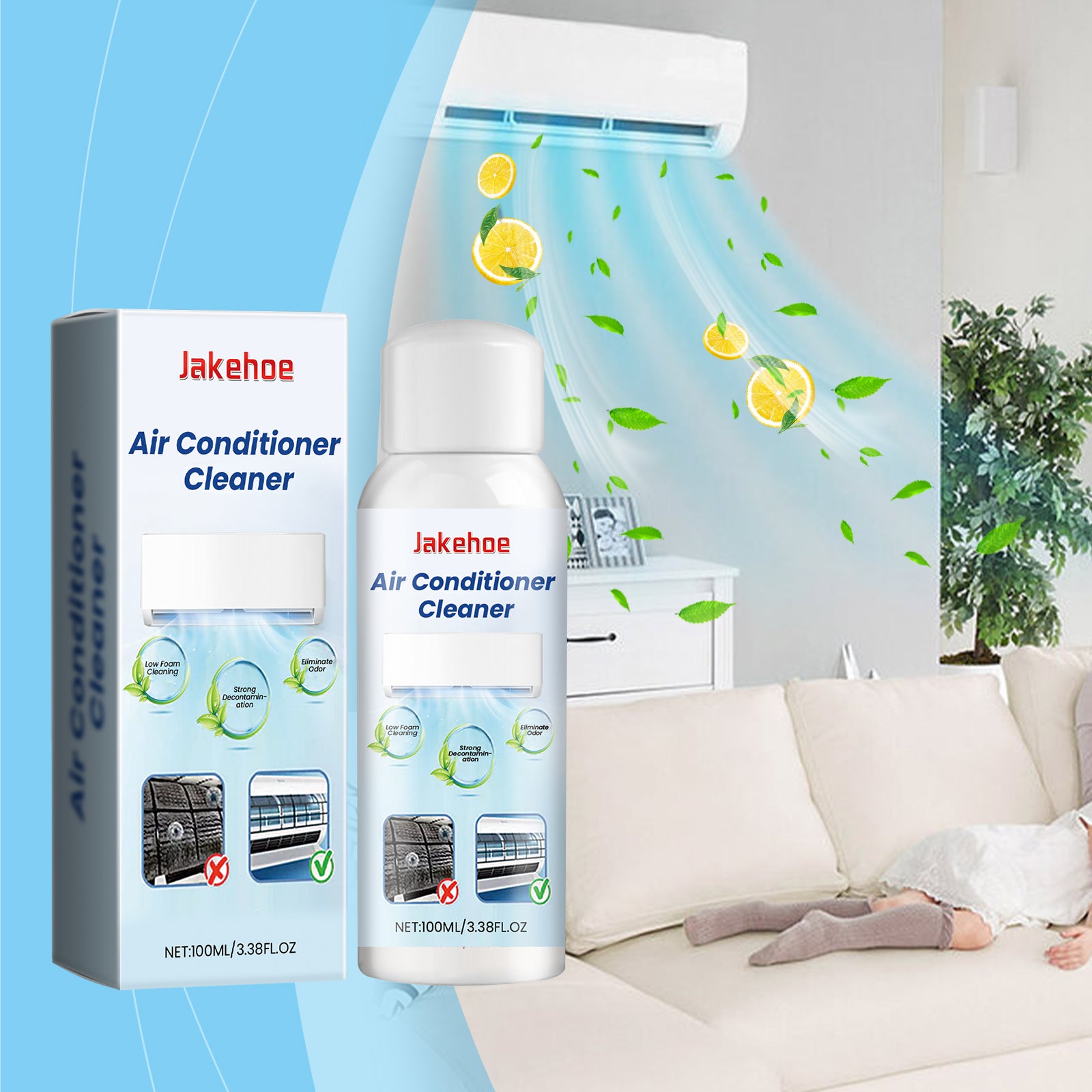 Jakehoe Air Conditioner Detergent Detergent Foam Detergent For Household Air Conditioners