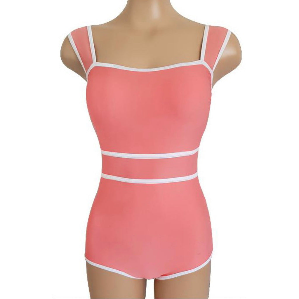 Push-Up One-Piece Swimsuit for Women Tummy Control Slimming, Sexy Resort Swimwear