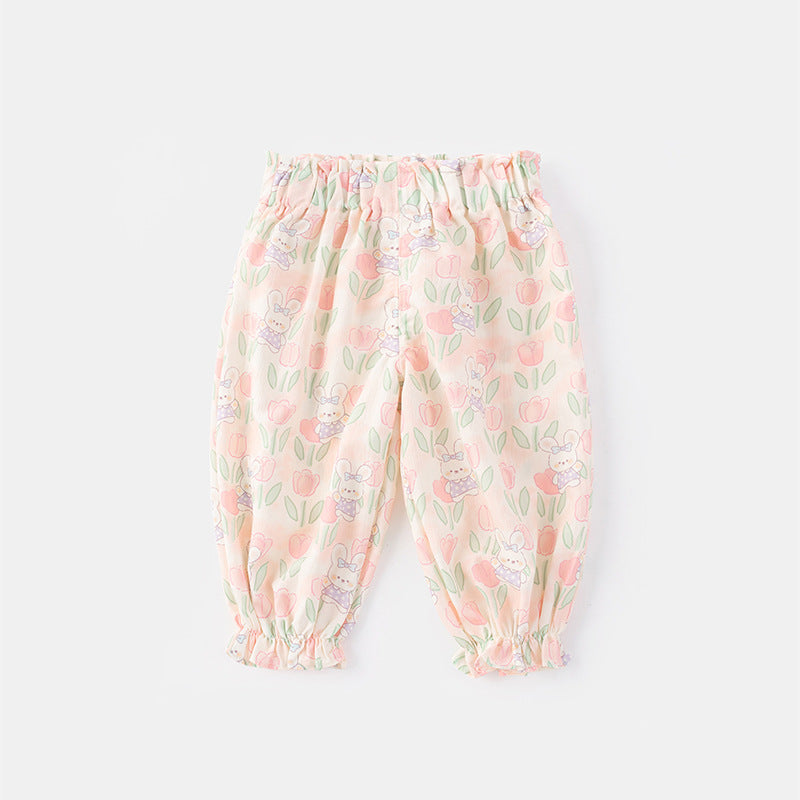 New Summer Kids Outer Pants for Babies, Unisex Baby Stylish Lightweight Mosquito-Proof Pants Sleepwear