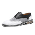 Oxford Shoes Men Brogues Shoes Lace-Up Bullock Business Wedding Dress Shoes Male Formal Shoes